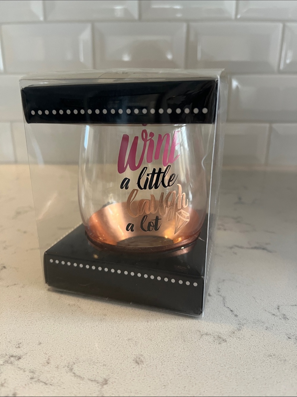 Wine glass Charming Charlie NIB